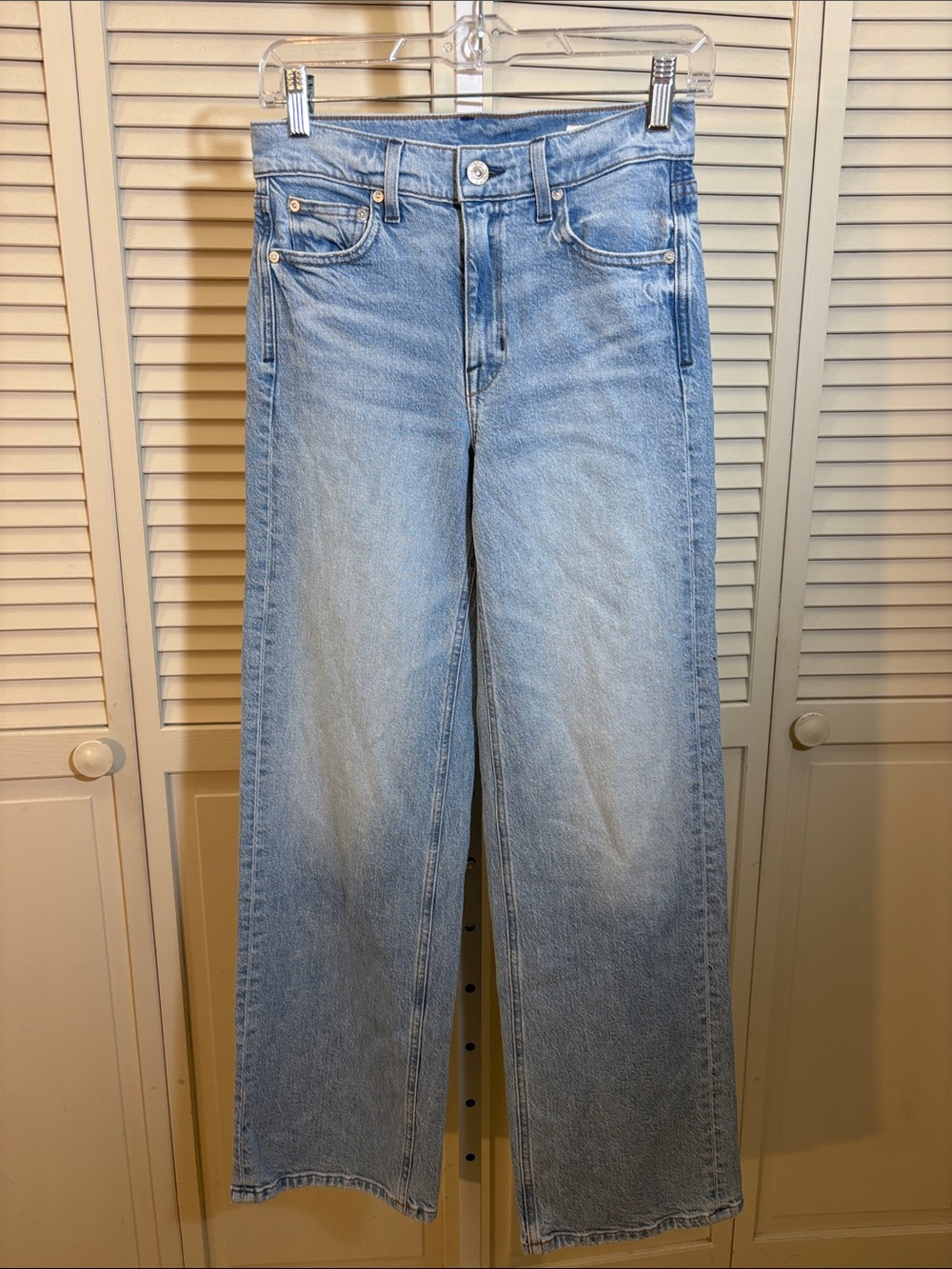 AYR Light Blue The Secret Sauce Wide-Leg Jeans Size 26 - Picture 2 of 12